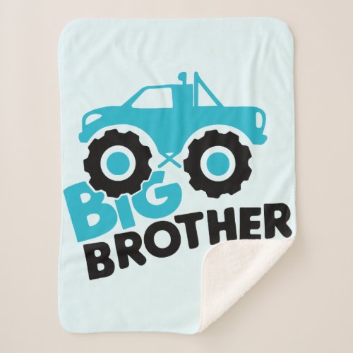 Big Brother Monster Truck Sherpa Blanket
