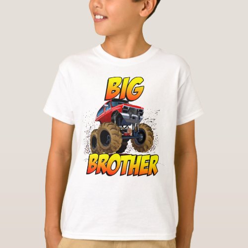 Big Brother Monster Truck T_Shirt