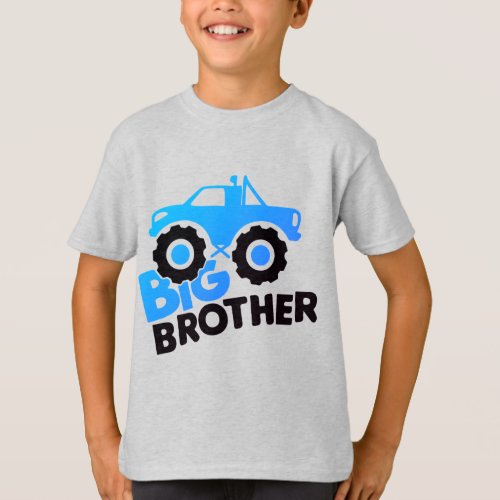 Big Brother Monster Truck Tee  Cool Kids Graphic