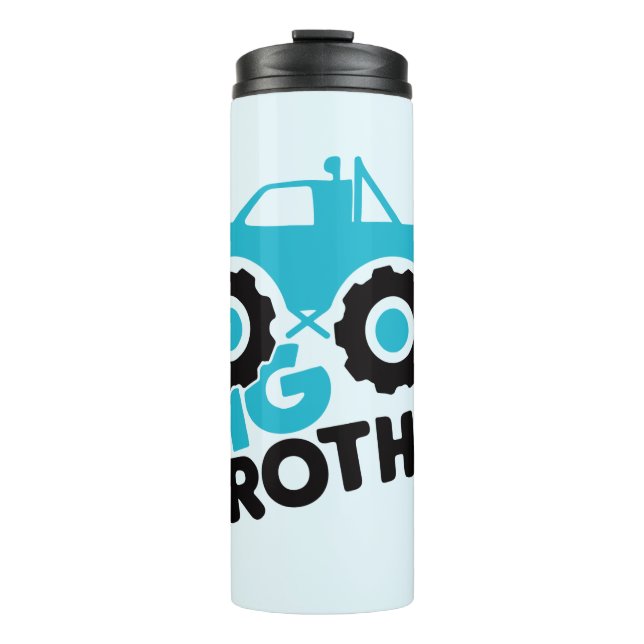 Big Brother Monster Truck Thermal Tumbler (Front)