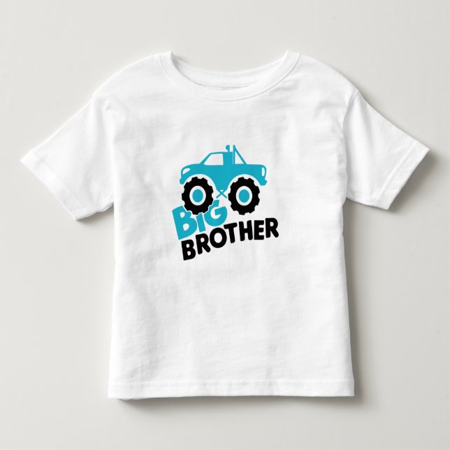 Big Brother Monster Truck Toddler T-shirt (Front)