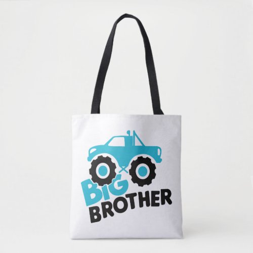 Big Brother Monster Truck Tote Bag