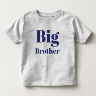 Big Brother navy blue letters cute Toddler T-shirt