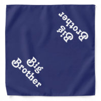 Big Brother navy blue & white cute dog pet 