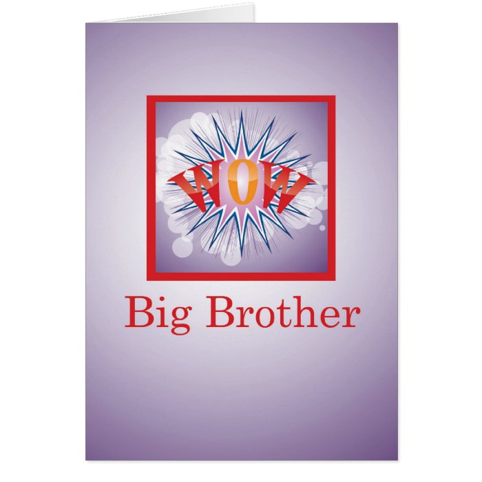 Big Brother of Baby Sister, Congratulations WOW Cards