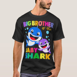 Big Brother Of The Baby Shark Birthday Big Brother T-Shirt