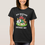 Big Brother Of The Birthday Boy Farm Animals Farm  T-Shirt<br><div class="desc">Big Brother Of The Birthday Boy Farm Animals Farm Bday Party</div>