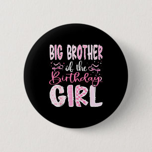 Big Brother Of The Birthday Girl Nk Coquette Bow F Button