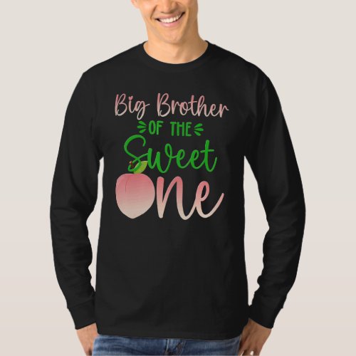Big Brother Of The Birthday One Peach 1st Summer F T_Shirt