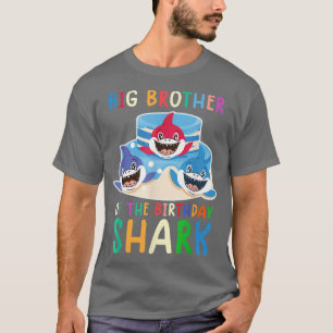 Big Brother of the birthday shark birthday family T-Shirt