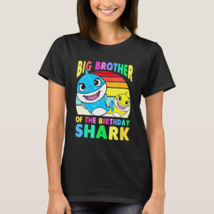 Big Brother Of The Birthday Shark Bro Matching Fam T-Shirt