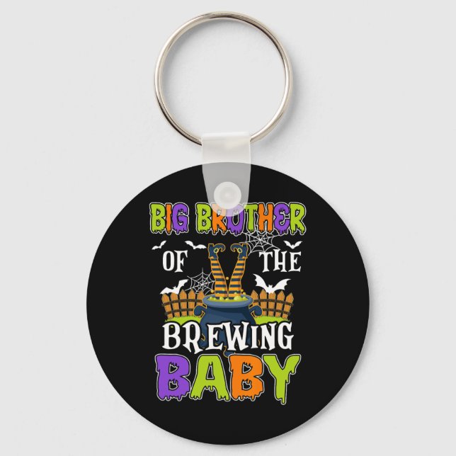 Big Brother Of The Brewing By Halloween Men Women  Keychain (Front)
