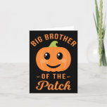 Big Brother Of The Patch - Pumpkin Family Hallowee Card