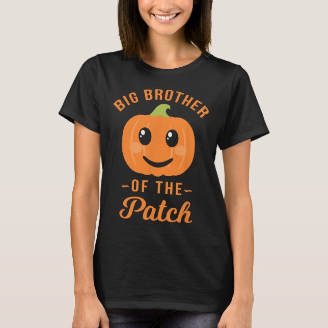 Big Brother Of The Patch - Pumpkin Family Hallowee T-Shirt (Front)