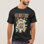 Big Brother Of The Wild One First Birthday Safari  T-Shirt<br><div class="desc">Big Brother Of The Wild One First Birthday Safari Jungle</div>