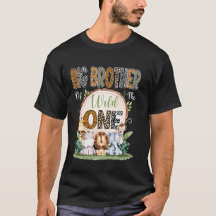Big Brother Of The Wild One First Birthday Safari T-Shirt