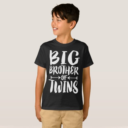 Big Brother Of Twins Older Brother Gift T_Shirt