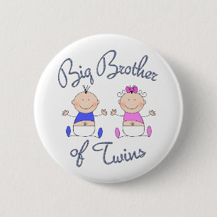 Big Brother of Twins Pinback Button