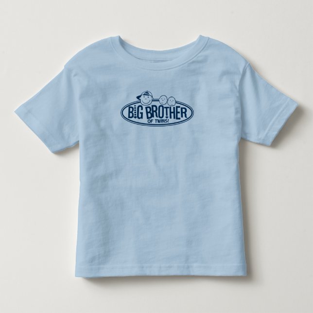Big Brother of Twins Toddler T-shirt (Front)