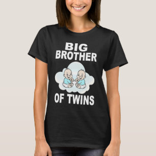 Big Brother Of Twins  Twin Boys Older Brother T-Shirt
