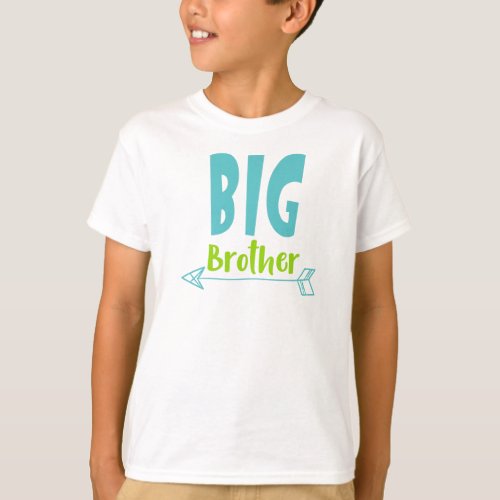 Big Brother Older Brother Arrow Sibling Family T_Shirt