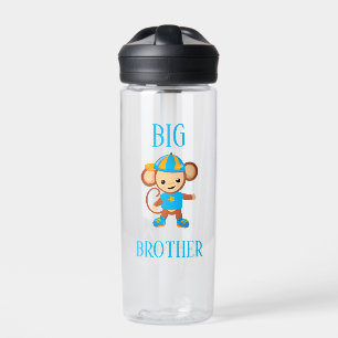 Big Brother Personalized Monkey Custom Text Water Bottle