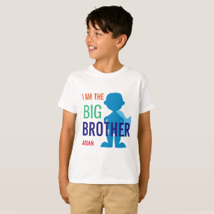 Big Brother Personalized Superhero Silhouette Boys T-Shirt