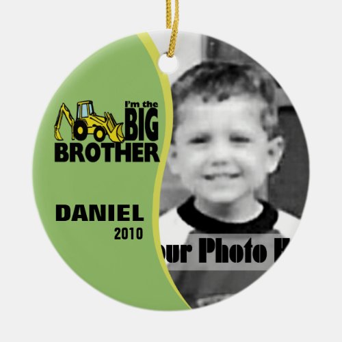 Big Brother Photo Ceramic Ornament
