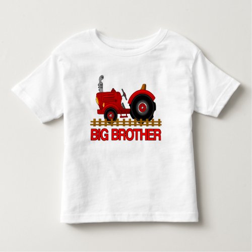 Big Brother Red Tractor Shirt cute announcement