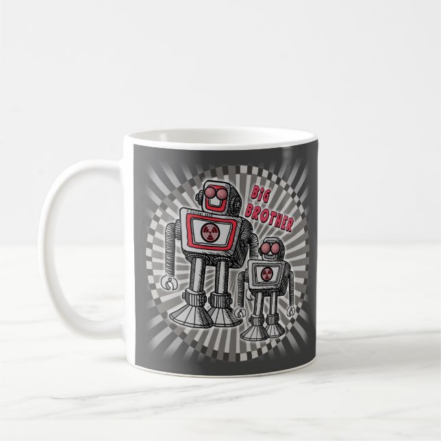 Big Brother Robot Mug (Left)