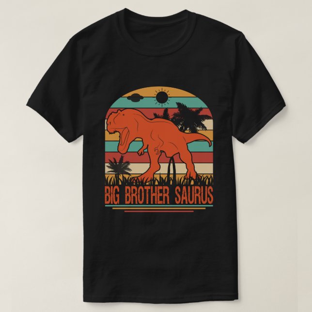BIG BROTHER SAURUS Dinosaur Vintage  T-Shirt (Design Front)