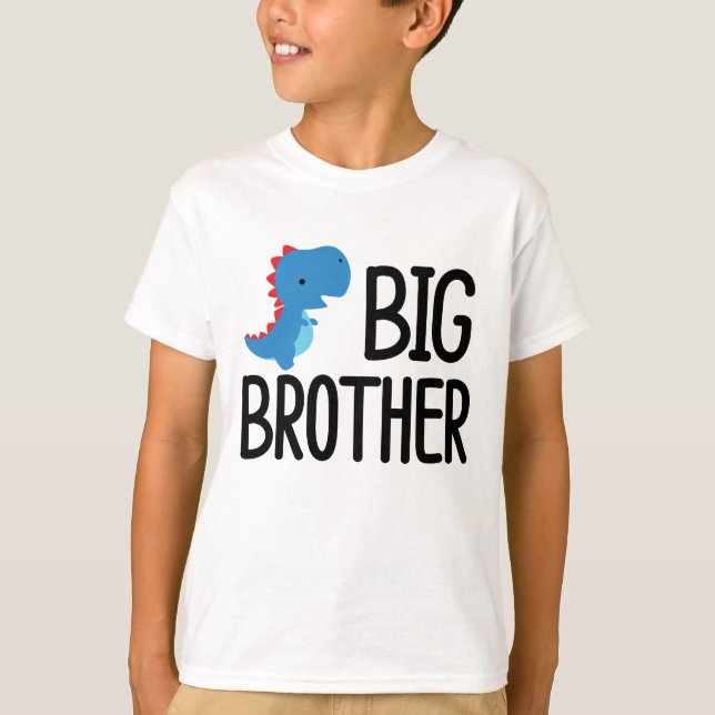 Big Brother Saurus T-Rex kids T-Shirt (Front)