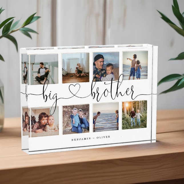 Big Brother Script Brothers Gift Photo Collage (Big Brother Script Brothers Gift Photo Collage)