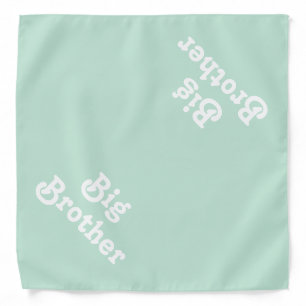 Big Brother seafoam mint green cute dog pet Bandana