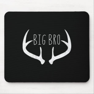 Big Brother Shirt - Boys Deer Antlers Hunting Mouse Pad