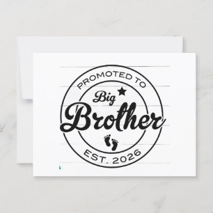 big brother shirt, promoted to big brother shirt, postcard