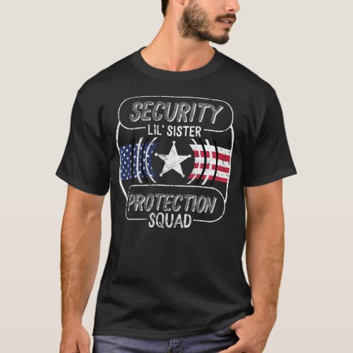 Big Brother Shirt Security Lil Sister T_Shirt