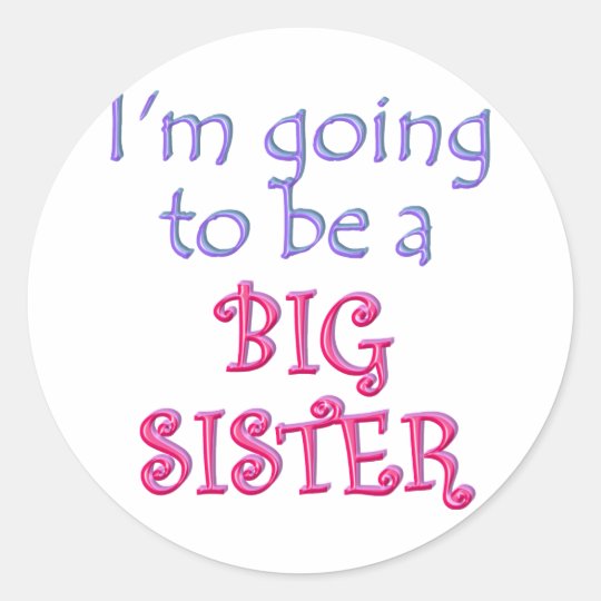 Big Brother/Sister Classic Round Sticker