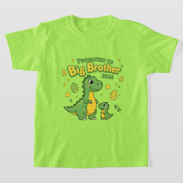 Big Brother to Be 2026 Promoted to Big Brother T-Shirt (Laydown)