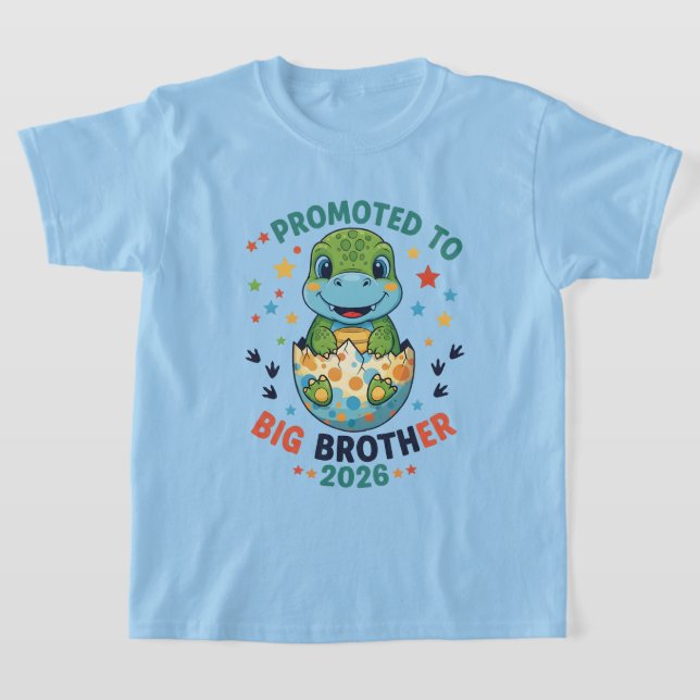 Big Brother to Be 2026 Promoted to Big Brother T-Shirt (Laydown)