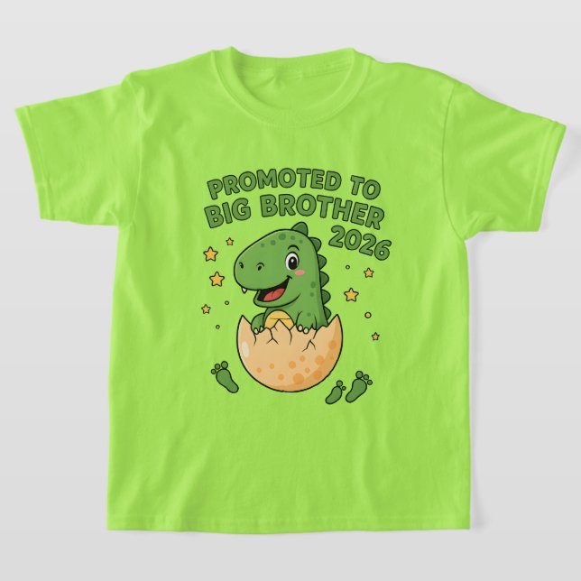 Big Brother to Be 2026 Promoted to Big Brother T-Shirt (Laydown)