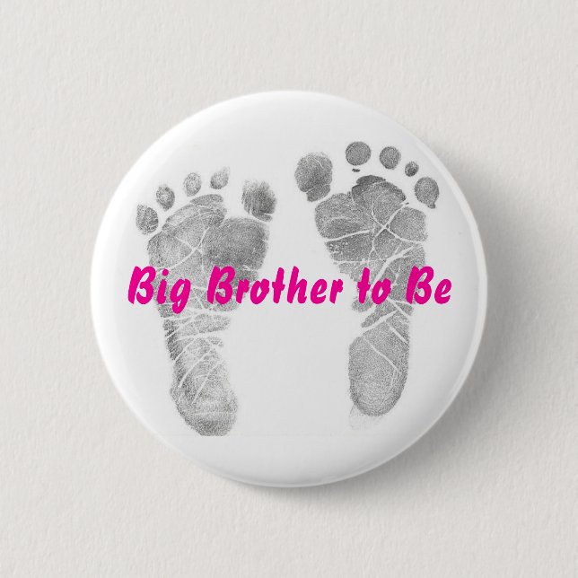 Big Brother to Be Button (Front)