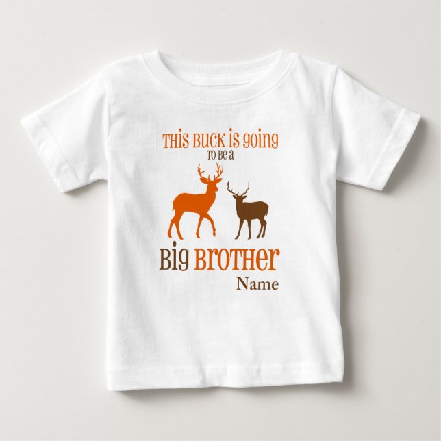 Big Brother To Be Deer Personalized T-shirt (Front)