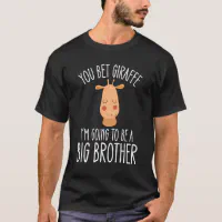 giraffe big brother to be t-shirt or bodysuit • going to be a big brother  to twins shirt • monogram pregnancy announcement gift idea