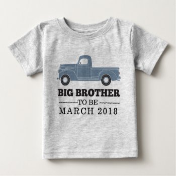 Big Brother To Be Pregnancy Announcement Shirt by joyonpaper at Zazzle