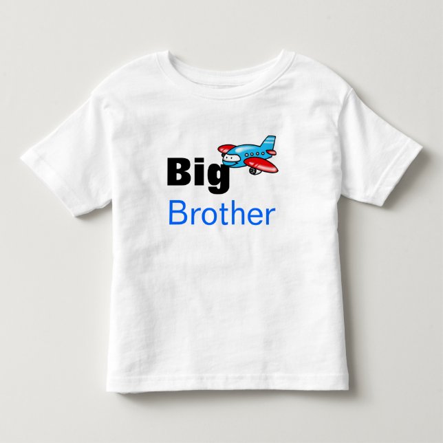 big brother (toy airplane) toddler t-shirt (Front)