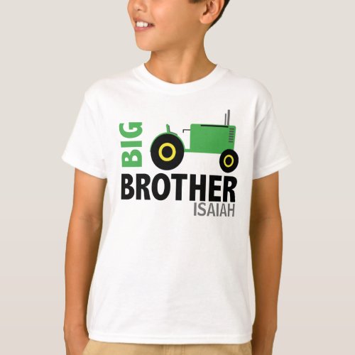 Big brother tractor matching brothers T_Shirt