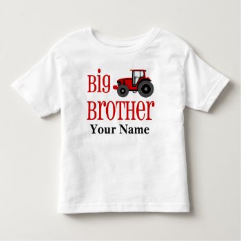 Big Brother Tractor Personalized T-shirt by mybabytee at Zazzle