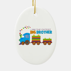 Big Brother -Train Ceramic Ornament