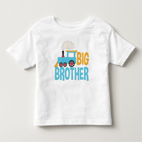 Big Brother Train Shirt cute announcement blue